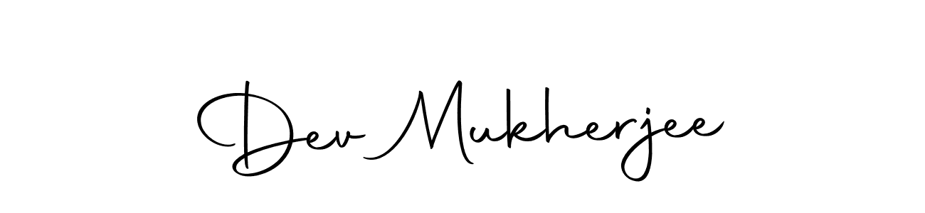 Design your own signature with our free online signature maker. With this signature software, you can create a handwritten (Autography-DOLnW) signature for name Dev Mukherjee. Dev Mukherjee signature style 10 images and pictures png