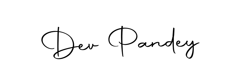 Use a signature maker to create a handwritten signature online. With this signature software, you can design (Autography-DOLnW) your own signature for name Dev Pandey. Dev Pandey signature style 10 images and pictures png