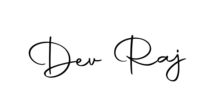 Use a signature maker to create a handwritten signature online. With this signature software, you can design (Autography-DOLnW) your own signature for name Dev Raj. Dev Raj signature style 10 images and pictures png