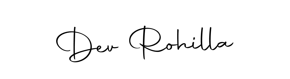 The best way (Autography-DOLnW) to make a short signature is to pick only two or three words in your name. The name Dev Rohilla include a total of six letters. For converting this name. Dev Rohilla signature style 10 images and pictures png