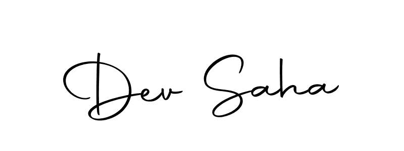 Design your own signature with our free online signature maker. With this signature software, you can create a handwritten (Autography-DOLnW) signature for name Dev Saha. Dev Saha signature style 10 images and pictures png