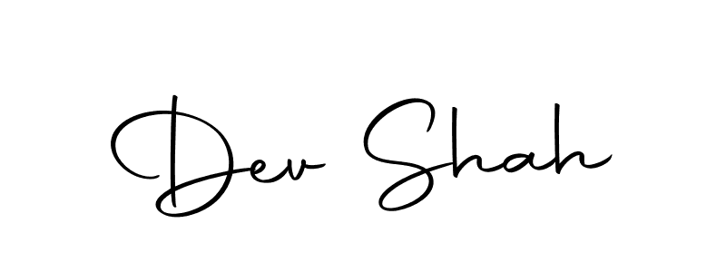Use a signature maker to create a handwritten signature online. With this signature software, you can design (Autography-DOLnW) your own signature for name Dev Shah. Dev Shah signature style 10 images and pictures png