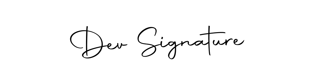 How to make Dev Signature signature? Autography-DOLnW is a professional autograph style. Create handwritten signature for Dev Signature name. Dev Signature signature style 10 images and pictures png