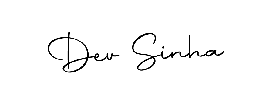 Make a beautiful signature design for name Dev Sinha. With this signature (Autography-DOLnW) style, you can create a handwritten signature for free. Dev Sinha signature style 10 images and pictures png