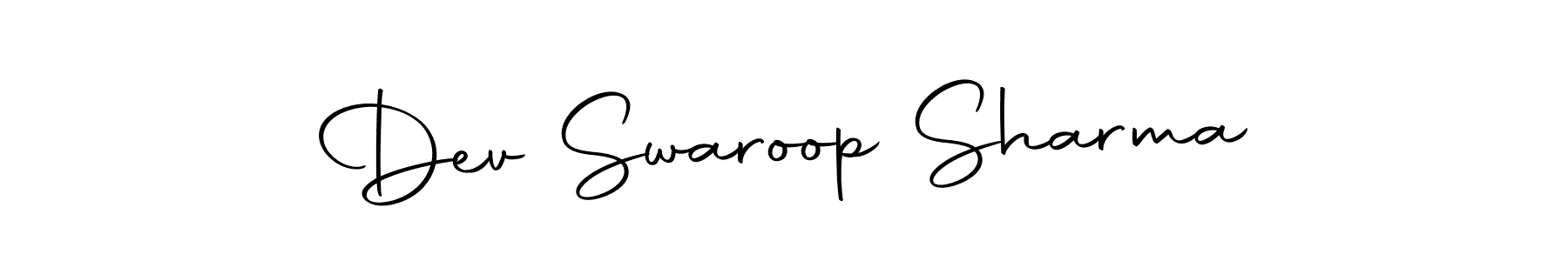 How to make Dev Swaroop Sharma name signature. Use Autography-DOLnW style for creating short signs online. This is the latest handwritten sign. Dev Swaroop Sharma signature style 10 images and pictures png