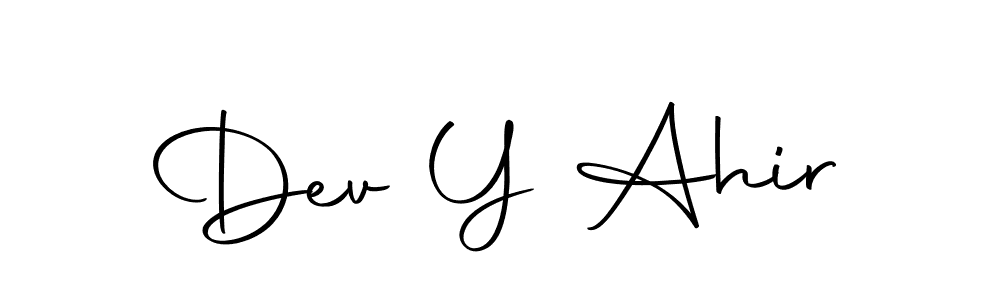 Dev Y Ahir stylish signature style. Best Handwritten Sign (Autography-DOLnW) for my name. Handwritten Signature Collection Ideas for my name Dev Y Ahir. Dev Y Ahir signature style 10 images and pictures png