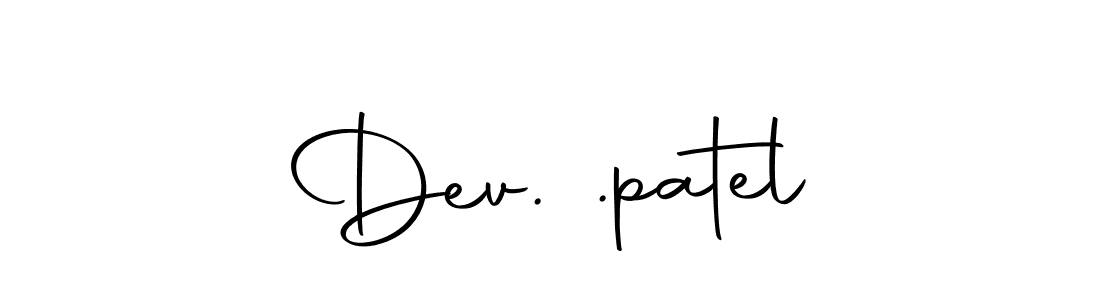 Make a beautiful signature design for name Dev. .patel. Use this online signature maker to create a handwritten signature for free. Dev. .patel signature style 10 images and pictures png