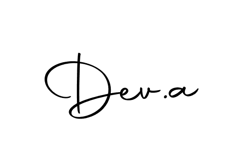 Also we have Dev.a name is the best signature style. Create professional handwritten signature collection using Autography-DOLnW autograph style. Dev.a signature style 10 images and pictures png