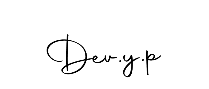 You should practise on your own different ways (Autography-DOLnW) to write your name (Dev.y.p) in signature. don't let someone else do it for you. Dev.y.p signature style 10 images and pictures png