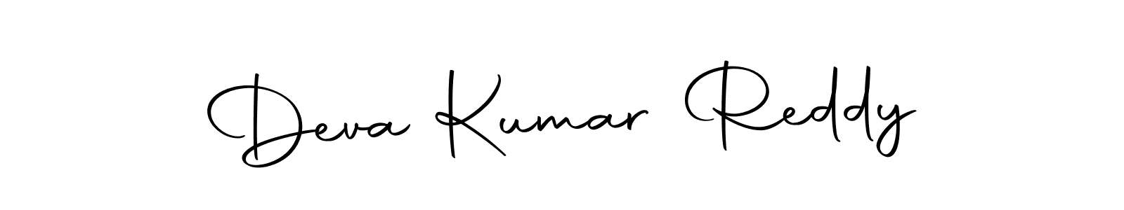 Use a signature maker to create a handwritten signature online. With this signature software, you can design (Autography-DOLnW) your own signature for name Deva Kumar Reddy. Deva Kumar Reddy signature style 10 images and pictures png