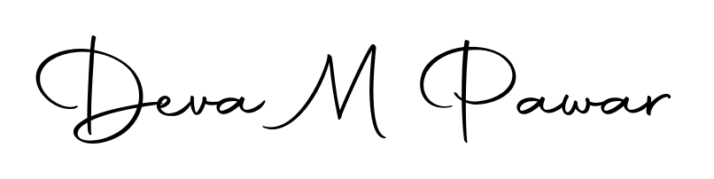 A timeless handwritten aesthetic for Deva M Pawar. The Autography-DOLnW font gives your signature a handcrafted feel with natural curves. Deva M Pawar signature style 10 images and pictures png