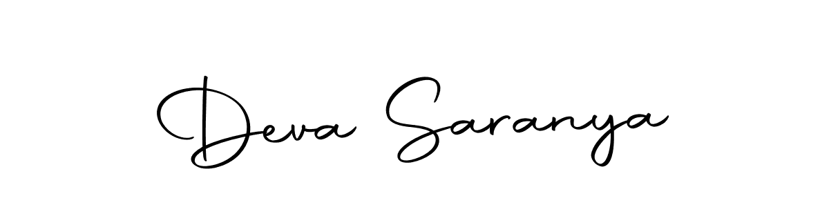 Similarly Autography-DOLnW is the best handwritten signature design. Signature creator online .You can use it as an online autograph creator for name Deva Saranya. Deva Saranya signature style 10 images and pictures png