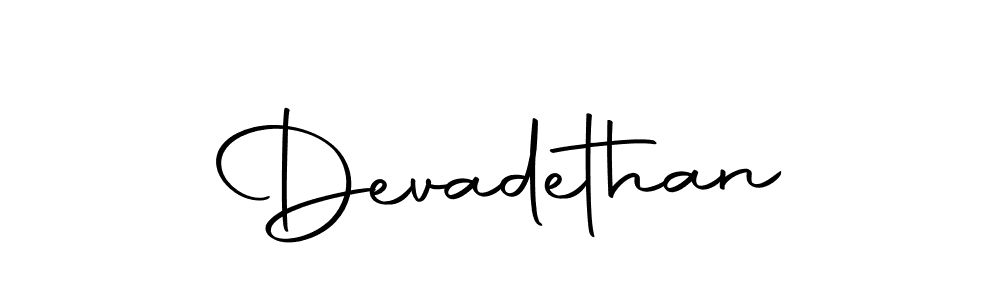 Design your own signature with our free online signature maker. With this signature software, you can create a handwritten (Autography-DOLnW) signature for name Devadethan. Devadethan signature style 10 images and pictures png