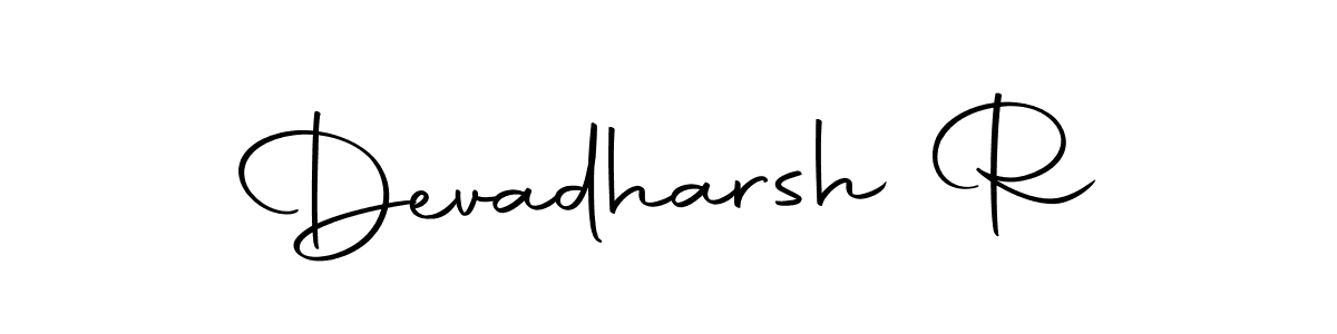 It looks lik you need a new signature style for name Devadharsh R. Design unique handwritten (Autography-DOLnW) signature with our free signature maker in just a few clicks. Devadharsh R signature style 10 images and pictures png