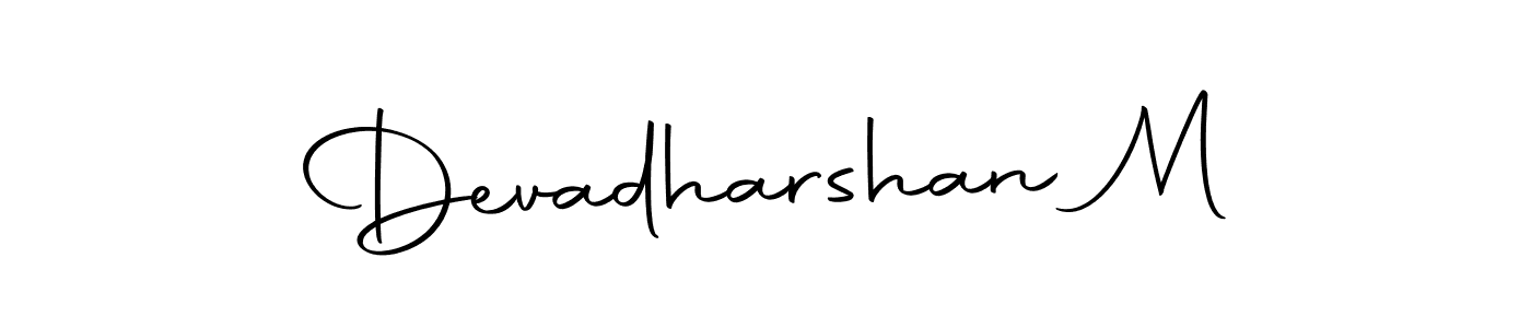 Autography-DOLnW is a professional signature style that is perfect for those who want to add a touch of class to their signature. It is also a great choice for those who want to make their signature more unique. Get Devadharshan M name to fancy signature for free. Devadharshan M signature style 10 images and pictures png