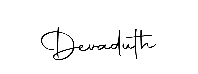 You should practise on your own different ways (Autography-DOLnW) to write your name (Devaduth) in signature. don't let someone else do it for you. Devaduth signature style 10 images and pictures png