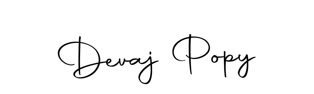 Make a beautiful signature design for name Devaj Popy. With this signature (Autography-DOLnW) style, you can create a handwritten signature for free. Devaj Popy signature style 10 images and pictures png
