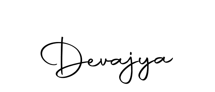 Use a signature maker to create a handwritten signature online. With this signature software, you can design (Autography-DOLnW) your own signature for name Devajya. Devajya signature style 10 images and pictures png