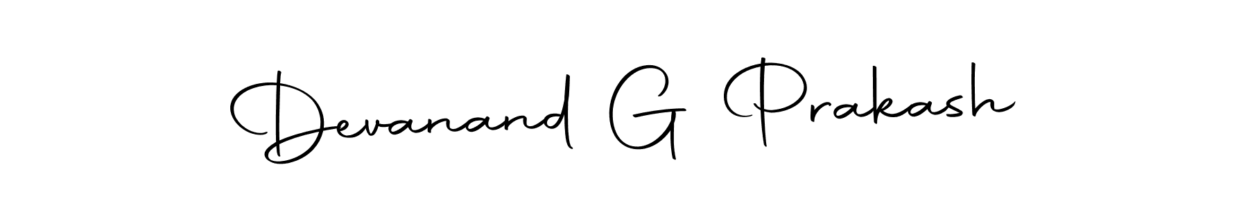 Make a beautiful signature design for name Devanand G Prakash. With this signature (Autography-DOLnW) style, you can create a handwritten signature for free. Devanand G Prakash signature style 10 images and pictures png