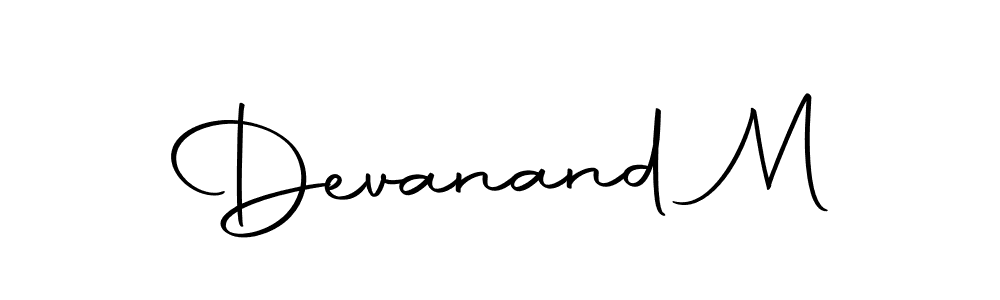 Make a short Devanand M signature style. Manage your documents anywhere anytime using Autography-DOLnW. Create and add eSignatures, submit forms, share and send files easily. Devanand M signature style 10 images and pictures png