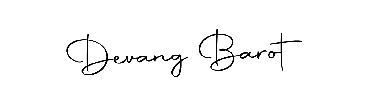 Create a beautiful signature design for name Devang Barot. With this signature (Autography-DOLnW) fonts, you can make a handwritten signature for free. Devang Barot signature style 10 images and pictures png