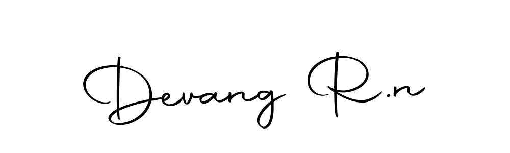 Create a beautiful signature design for name Devang R.n. With this signature (Autography-DOLnW) fonts, you can make a handwritten signature for free. Devang R.n signature style 10 images and pictures png