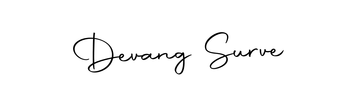 The best way (Autography-DOLnW) to make a short signature is to pick only two or three words in your name. The name Devang Surve include a total of six letters. For converting this name. Devang Surve signature style 10 images and pictures png