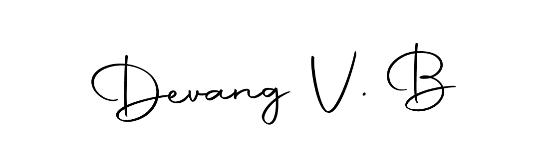 Also we have Devang V. B name is the best signature style. Create professional handwritten signature collection using Autography-DOLnW autograph style. Devang V. B signature style 10 images and pictures png