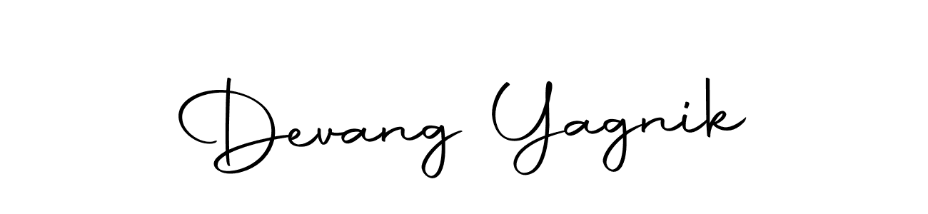 Create a beautiful signature design for name Devang Yagnik. With this signature (Autography-DOLnW) fonts, you can make a handwritten signature for free. Devang Yagnik signature style 10 images and pictures png