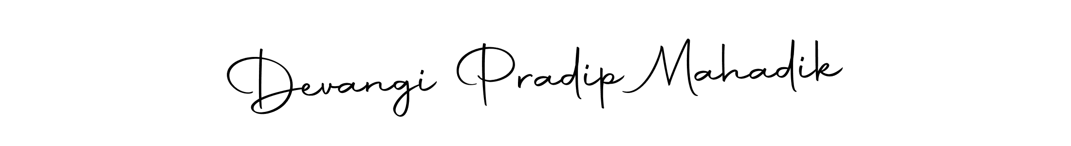 Design your own signature with our free online signature maker. With this signature software, you can create a handwritten (Autography-DOLnW) signature for name Devangi Pradip Mahadik. Devangi Pradip Mahadik signature style 10 images and pictures png