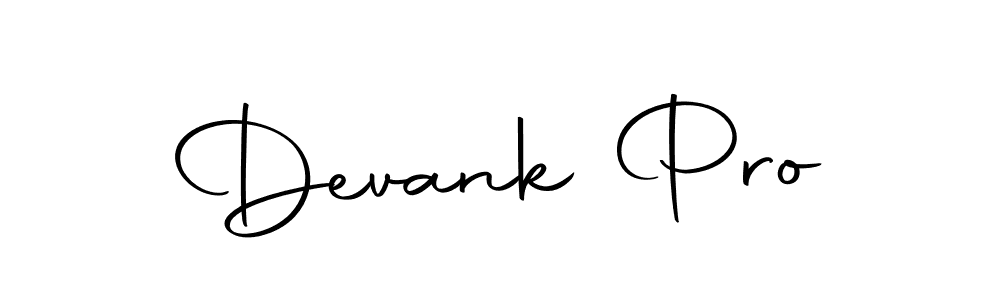 Create a beautiful signature design for name Devank Pro. With this signature (Autography-DOLnW) fonts, you can make a handwritten signature for free. Devank Pro signature style 10 images and pictures png