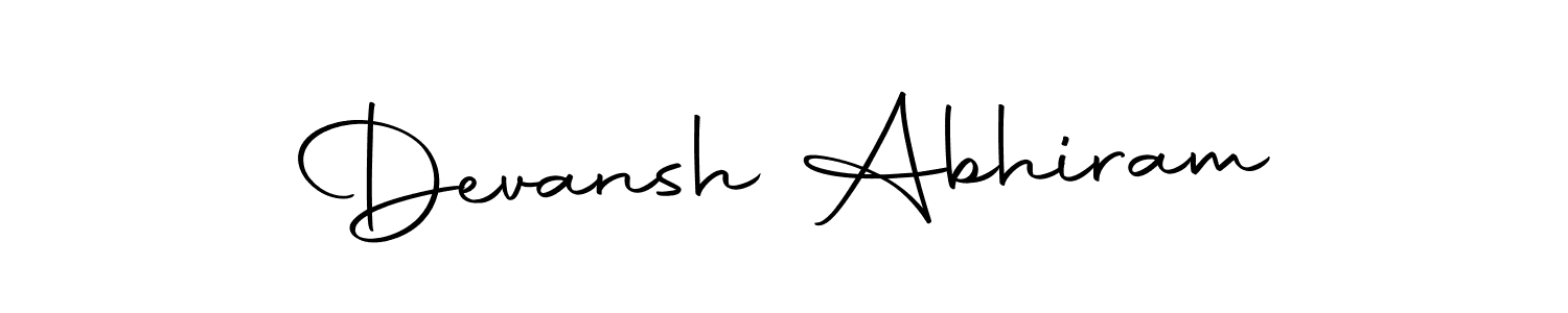 Make a beautiful signature design for name Devansh Abhiram. Use this online signature maker to create a handwritten signature for free. Devansh Abhiram signature style 10 images and pictures png