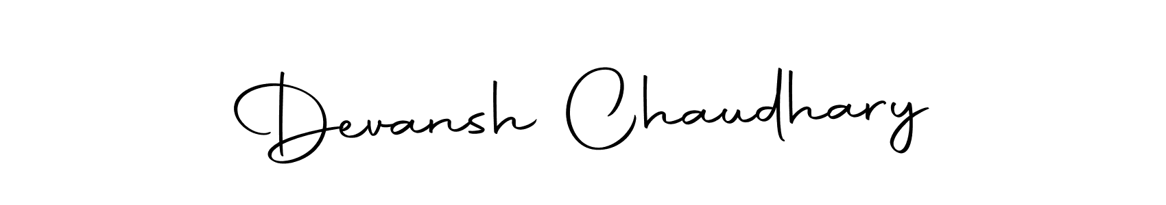 Devansh Chaudhary stylish signature style. Best Handwritten Sign (Autography-DOLnW) for my name. Handwritten Signature Collection Ideas for my name Devansh Chaudhary. Devansh Chaudhary signature style 10 images and pictures png