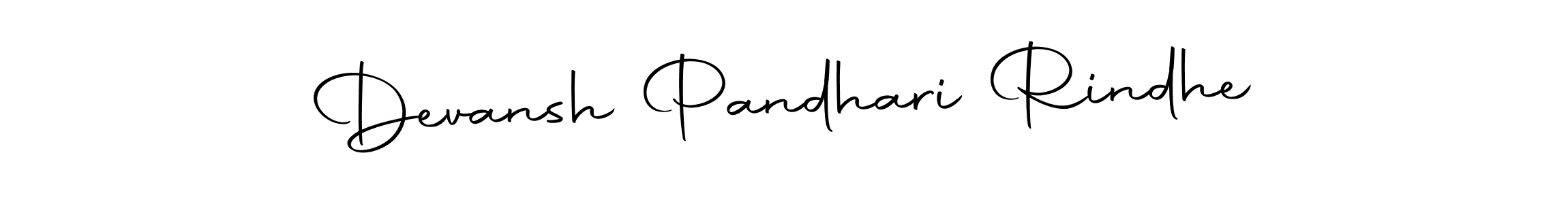 Create a beautiful signature design for name Devansh Pandhari Rindhe. With this signature (Autography-DOLnW) fonts, you can make a handwritten signature for free. Devansh Pandhari Rindhe signature style 10 images and pictures png