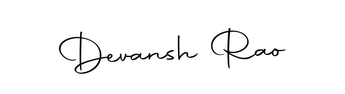 Create a beautiful signature design for name Devansh Rao. With this signature (Autography-DOLnW) fonts, you can make a handwritten signature for free. Devansh Rao signature style 10 images and pictures png