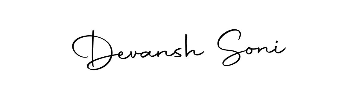 Make a beautiful signature design for name Devansh Soni. With this signature (Autography-DOLnW) style, you can create a handwritten signature for free. Devansh Soni signature style 10 images and pictures png