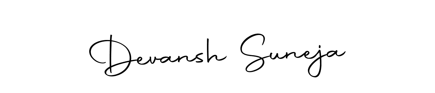 Design your own signature with our free online signature maker. With this signature software, you can create a handwritten (Autography-DOLnW) signature for name Devansh Suneja. Devansh Suneja signature style 10 images and pictures png