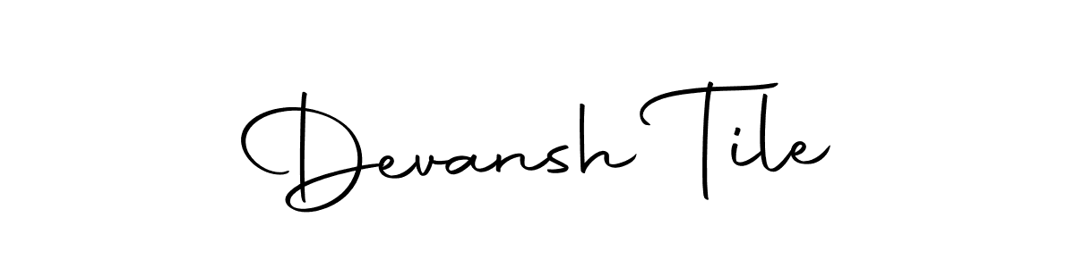 How to make Devansh Tile name signature. Use Autography-DOLnW style for creating short signs online. This is the latest handwritten sign. Devansh Tile signature style 10 images and pictures png