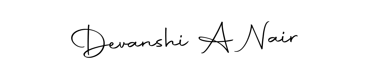 Autography-DOLnW is a professional signature style that is perfect for those who want to add a touch of class to their signature. It is also a great choice for those who want to make their signature more unique. Get Devanshi A Nair name to fancy signature for free. Devanshi A Nair signature style 10 images and pictures png
