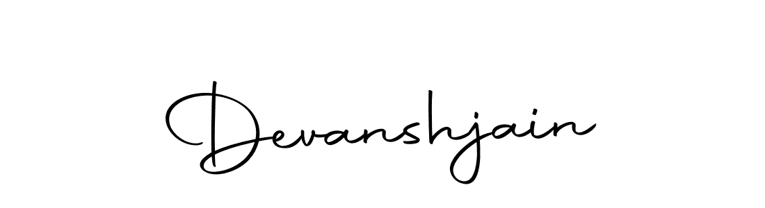 Create a beautiful signature design for name Devanshjain. With this signature (Autography-DOLnW) fonts, you can make a handwritten signature for free. Devanshjain signature style 10 images and pictures png