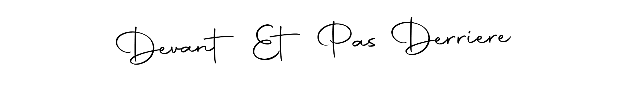 Check out images of Autograph of Devant Et Pas Derriere name. Actor Devant Et Pas Derriere Signature Style. Autography-DOLnW is a professional sign style online. Devant Et Pas Derriere signature style 10 images and pictures png