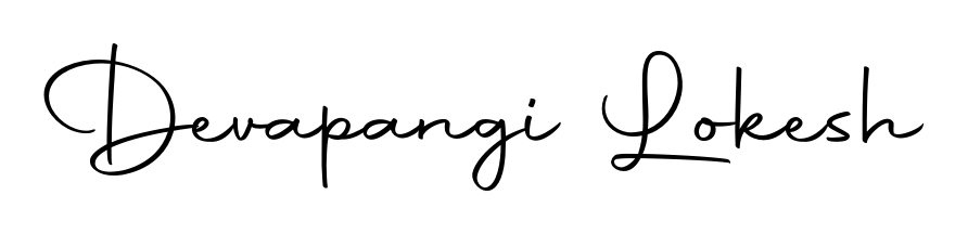 Get an exclusive digital autograph for Devapangi Lokesh. The Autography-DOLnW typeface captures the charm of real penmanship on paper. Devapangi Lokesh signature style 10 images and pictures png