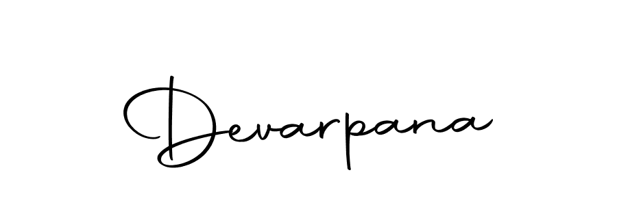 Design your own signature with our free online signature maker. With this signature software, you can create a handwritten (Autography-DOLnW) signature for name Devarpana. Devarpana signature style 10 images and pictures png