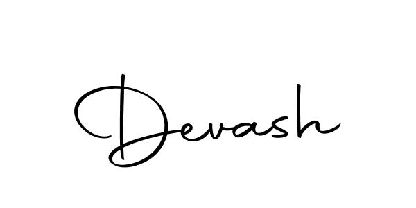 Create a beautiful signature design for name Devash. With this signature (Autography-DOLnW) fonts, you can make a handwritten signature for free. Devash signature style 10 images and pictures png