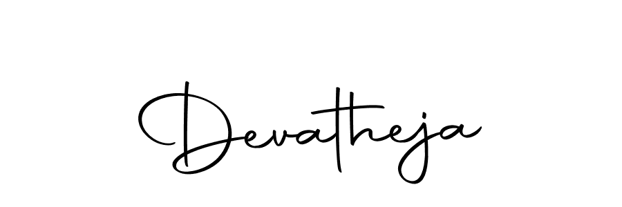 You can use this online signature creator to create a handwritten signature for the name Devatheja. This is the best online autograph maker. Devatheja signature style 10 images and pictures png