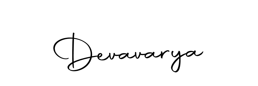 Design your own signature with our free online signature maker. With this signature software, you can create a handwritten (Autography-DOLnW) signature for name Devavarya. Devavarya signature style 10 images and pictures png