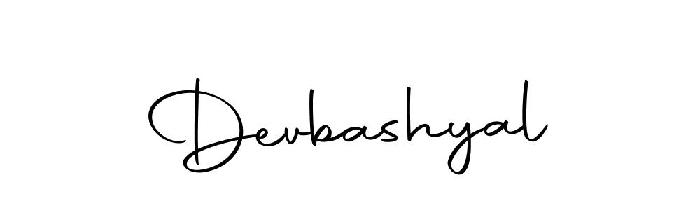 Create a beautiful signature design for name Devbashyal. With this signature (Autography-DOLnW) fonts, you can make a handwritten signature for free. Devbashyal signature style 10 images and pictures png