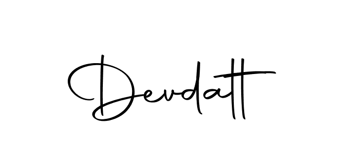Create a beautiful signature design for name Devdatt. With this signature (Autography-DOLnW) fonts, you can make a handwritten signature for free. Devdatt signature style 10 images and pictures png