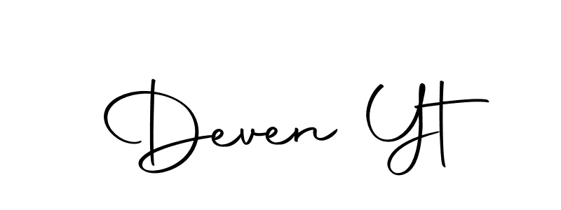 Deven Yt stylish signature style. Best Handwritten Sign (Autography-DOLnW) for my name. Handwritten Signature Collection Ideas for my name Deven Yt. Deven Yt signature style 10 images and pictures png