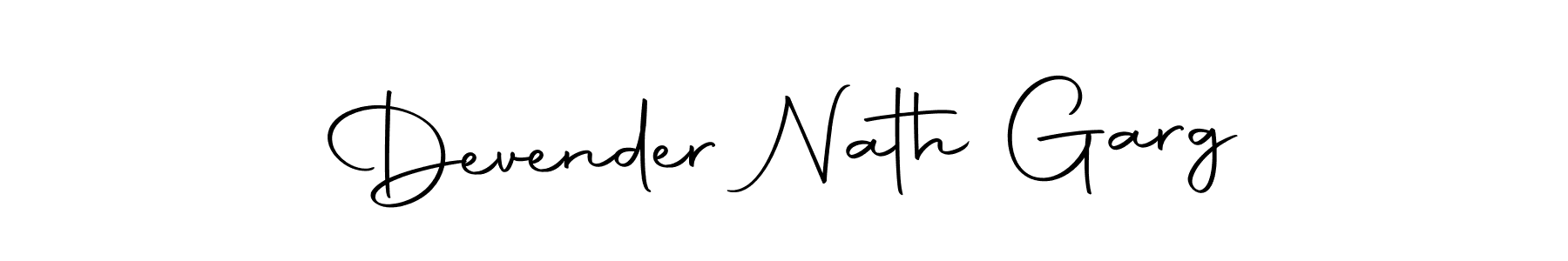 Also we have Devender Nath Garg name is the best signature style. Create professional handwritten signature collection using Autography-DOLnW autograph style. Devender Nath Garg signature style 10 images and pictures png